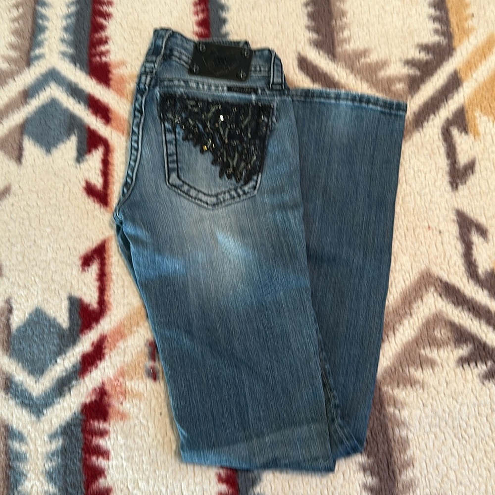 Miss me Black gem straight pants